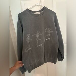 Project Social T skeleton graphic sweatshirt